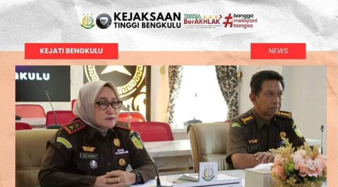 Kajati Bengkulu lakukan video Confrence Restorasi Justice